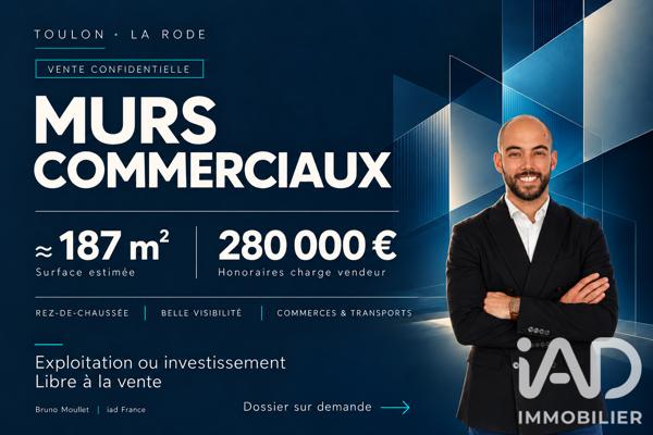 Boutique/Local commercial à vendre 186,75 m² Toulon