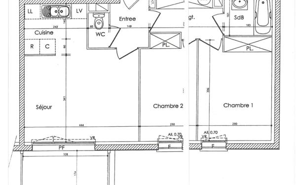 Appartement à vendre    3 pièces • 53,93 m2 Cabourg
