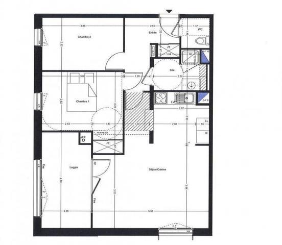 Appartement 3 pièces - 44400 Rezé -  Pont Rousseau Centre