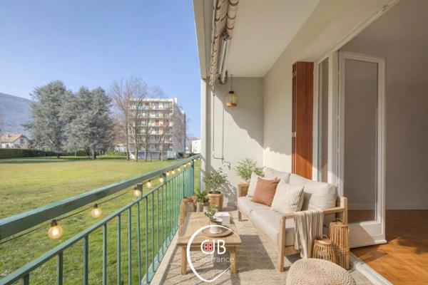La Motte-Servolex – Appartement T3 65 m² 1er étage avec balcon, garage et cave