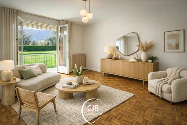 La Motte-Servolex – Appartement T3 65 m² 1er étage avec balcon, garage et cave