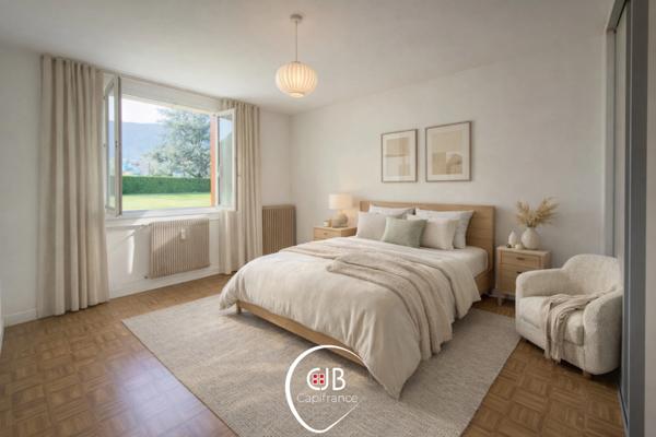 La Motte-Servolex – Appartement T3 65 m² 1er étage avec balcon, garage et cave