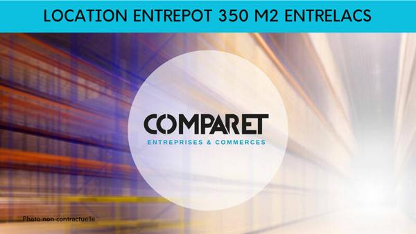 Location Entrepôt 350 m² à ENTRELACS  Idéal pour Stockage et Activités Professionnelles