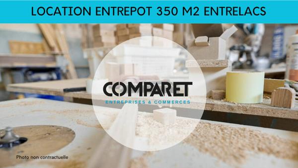 Location Entrepôt 350 m² à ENTRELACS  Idéal pour Stockage et Activités Professionnelles