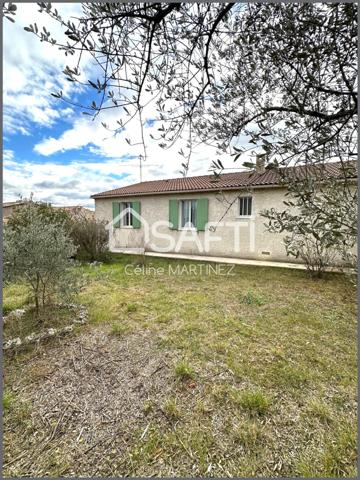 Maison de plain-pied 4 chambres et garage