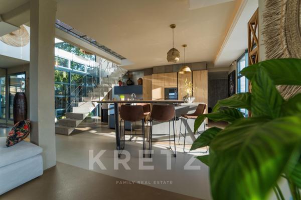 Villa contemporaine avec piscine Bali à débordement entre Agde et Béziers