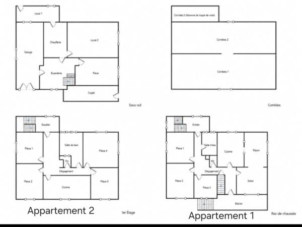 2 appartements à louer avec 2 entrées indépendantes à Montbéliard
