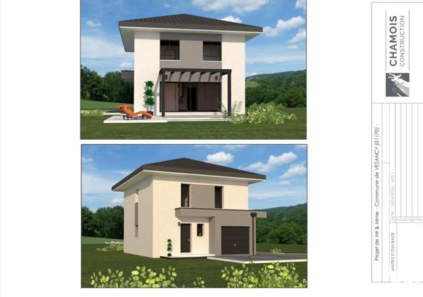 En exclusivité, parcelle de terrain à bâtir avec projet de construction.