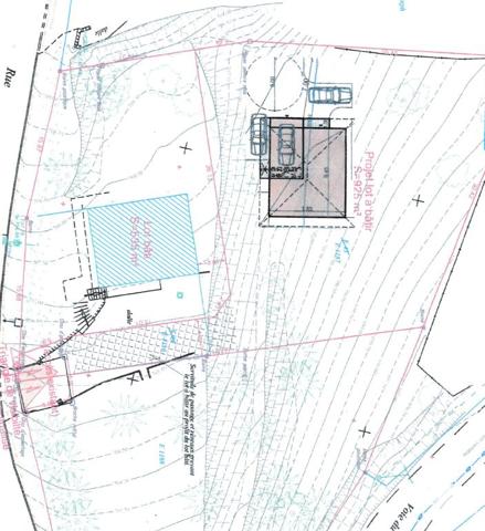 En exclusivité, parcelle de terrain à bâtir avec projet de construction.