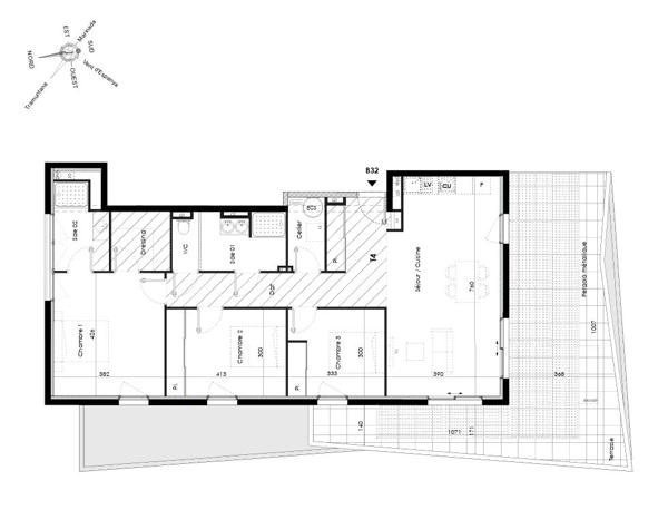 APPARTEMENT 4 PIECES À CÉRET, DANS UN ÉCRIN DE VERDURE MÉDITERRANÉEN