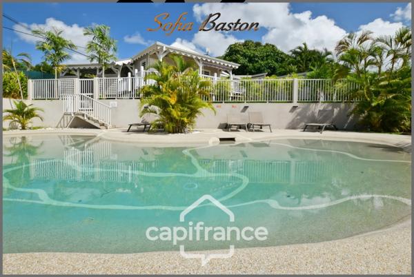 Maison T2 de plain-pied avec jardin privatif de 143m3, piscine et proche plage vendre LE DIAMANT (972) Martinique