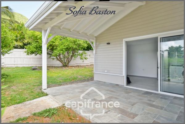 Maison T2 de plain-pied avec jardin privatif de 143m3, piscine et proche plage vendre LE DIAMANT (972) Martinique