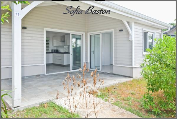 Maison T2 de plain-pied avec jardin privatif de 143m3, piscine et proche plage vendre LE DIAMANT (972) Martinique