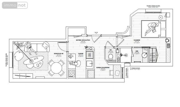 Appartement à vendre à Paris 18e arrondissement à Paris (75018), ref : 75022-884