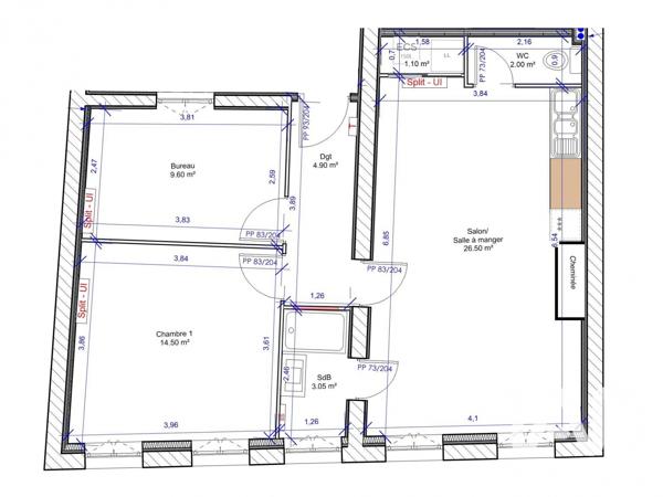 Appartement à vendre 3 pièces 62 m² Nègrepelisse