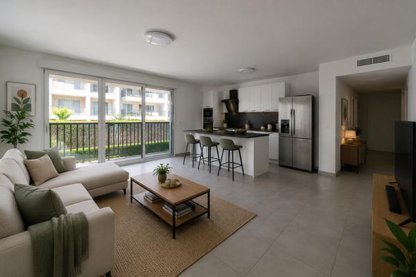 Appartement La Duranne 4 pièces 107.16 m2 - 3 chambres - suite parentale - dressing - terrasses - calme- commerces