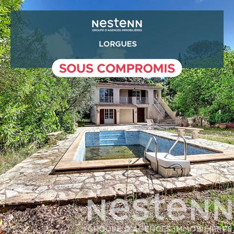 A VENDRE ! Maison Lorgues  140m²  6 pièces + Piscine + Garage