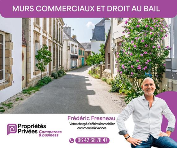 Murs commerciaux avec droit au bail à vendre - Local de 50 m² avec extraction - Proximité immédiate de Vannes