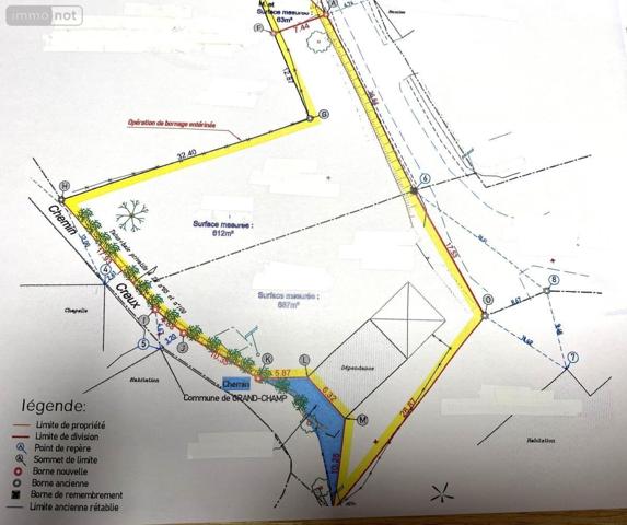 Terrain à Batir à vendre à Grand-Champ dans le Morbihan (56390), ref : 56077-925