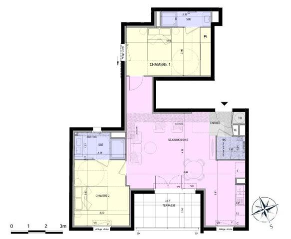 Appartement à vendre 3 pièces 70 m² Nice