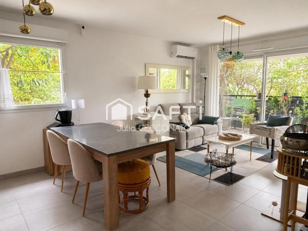 Appartement T3 récent avec terrasse, garage fermé et prestations de qualité