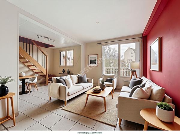 ANNECY (Cran Gevrier) _ Appartement 5 pièces de 121 m² au sol, en duplex, dernier étage avec balcons et cave