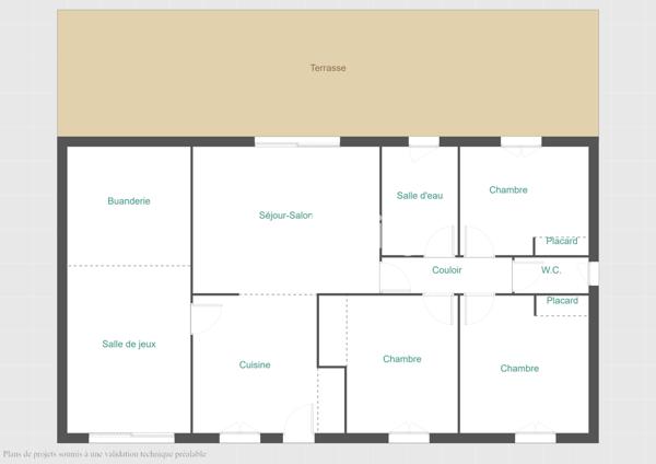 Maison 6 pièces - 110 m²