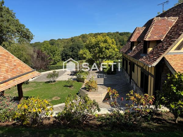 Elégante demeure normande avec vue sur la vallée
