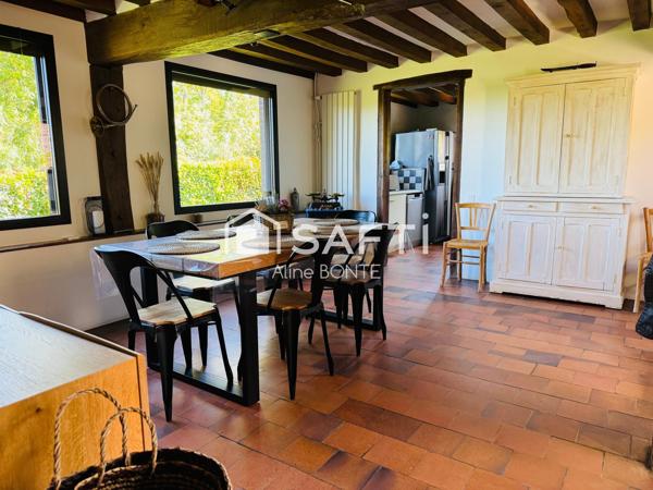 Elégante demeure normande avec vue sur la vallée