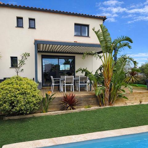 Villa T4 avec piscine sur belle parcelle à Rivesaltes