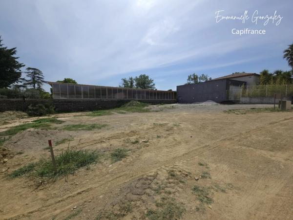 Terrain viabilisé constructible de 388 m² FOUZILHON (34)