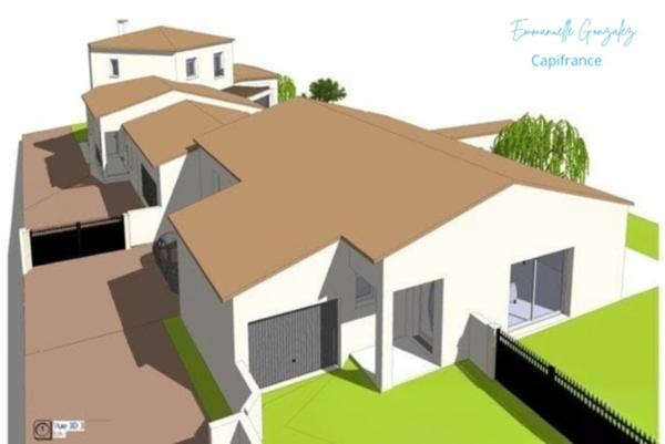 Terrain viabilisé constructible de 388 m² FOUZILHON (34)