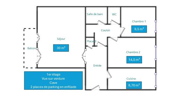Appartement à vendre 4 pièces 80 m² Rueil-Malmaison