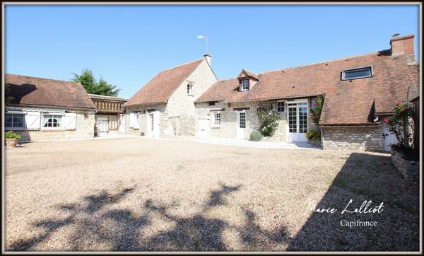Propriété 2 maisons, Loiret, 322m², 8 chambres, jardin clos, Pierres