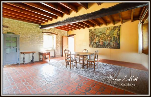 Propriété 2 maisons, Loiret, 322m², 8 chambres, jardin clos, Pierres