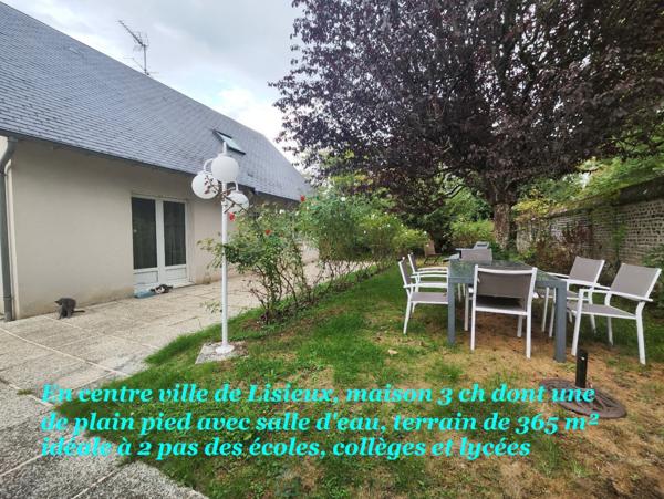 En ville, au calme, maison 3 chambres avec jardin clos