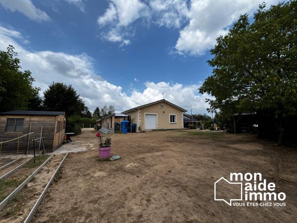 Plain-pied 3 chambres dressing garage jardin