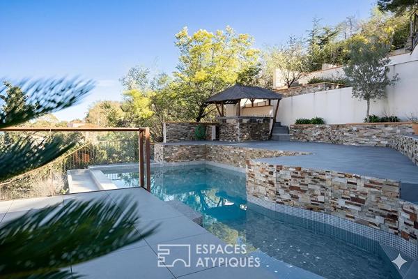 Villa d’architecte avec vue panoramique sur la mer à Cerbère
