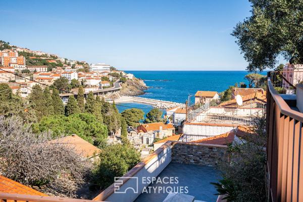 Villa d’architecte avec vue panoramique sur la mer à Cerbère