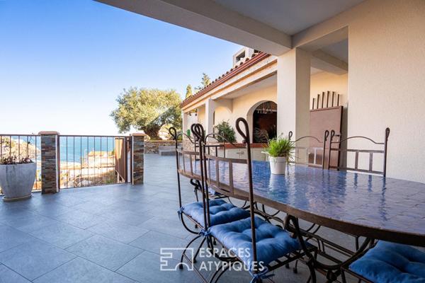 Villa d’architecte avec vue panoramique sur la mer à Cerbère