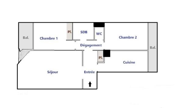 Appartement 3 pièces de 69 m² à Le Bourget (93350)