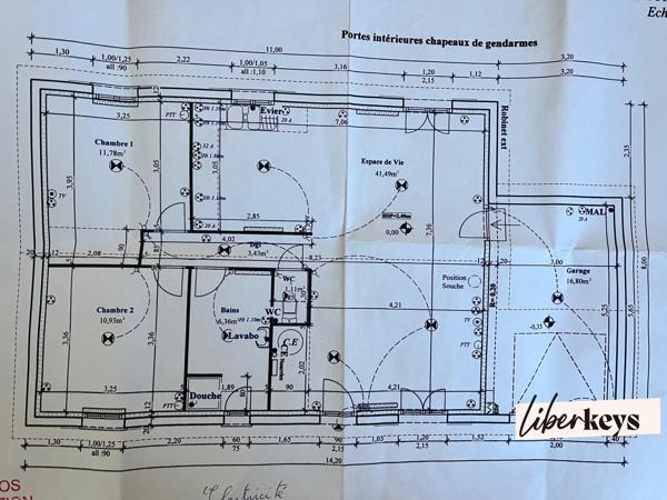 Maison plein pied T3 – jardin – Garage 