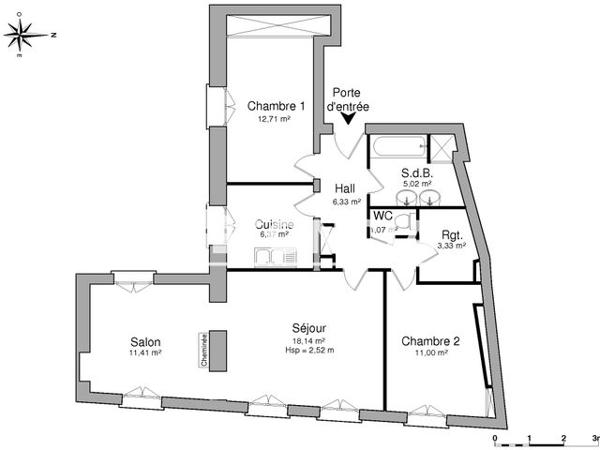 Location Appartement 3 pièces 75.38 m² - 14 16 RUE MAGENTA Poitiers 86000