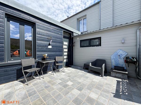 Le Crotoy – Maison rénovée avec vie de plain-pied, 3 chambres, cour, proche plage