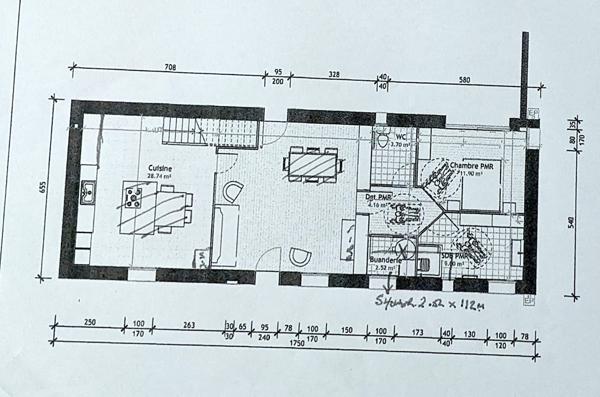 Longère rénovée 96 m2 avec extension possible + 70 m2