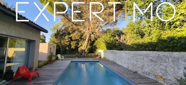 Maison de charme en pierre, piscine, grange et beaux volumes
