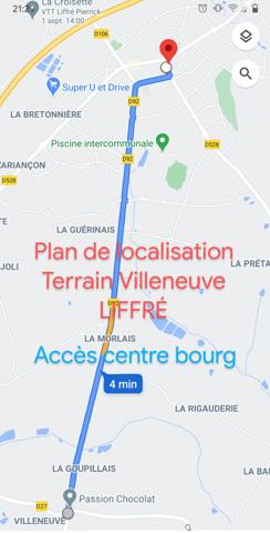 RARE SUR LIFFRE : Terrain 571m2 Hors lotissement Non mitoyen Semi viabilisé