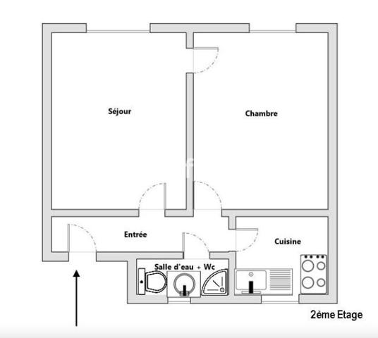 Appartement 2 pièces - 33 m² Exclusivité