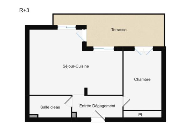 Appartement 2 pièces rénové avec terrasse, cave et parking collectif - Secteur Finosello / Rocade