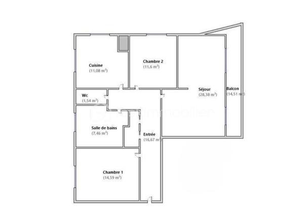 Appartement de 91,32 m²
